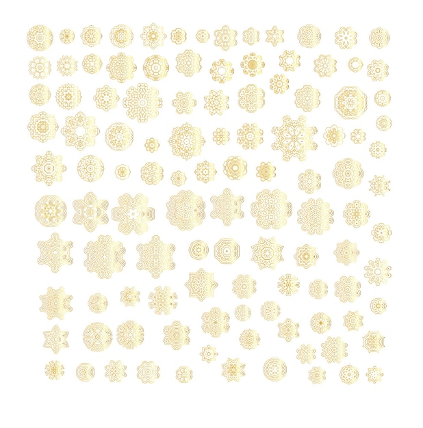 Oriental vector gold pattern