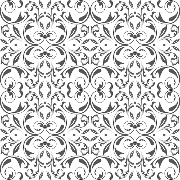 Vector oriental vector pattern with  arabesques elements
