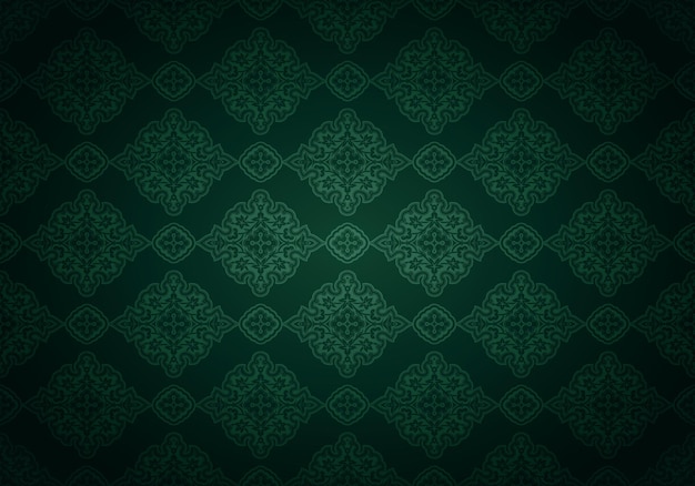 Teal And Gold Damask Wallpaper - Metallic Green Wallpaper