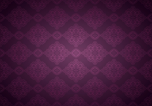 Vector oriental vintage background with indopersian ornaments royal luxurious wallpaper in purple plum