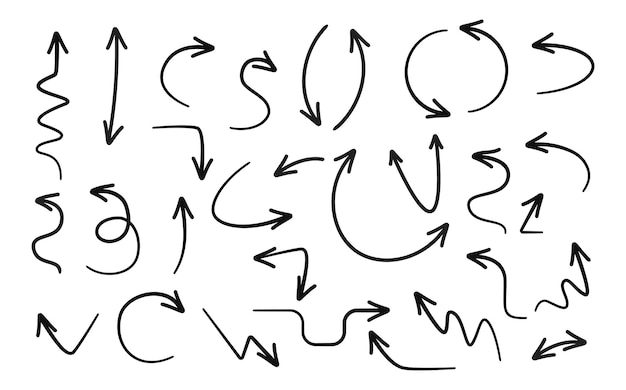 Oriëntatie- en navigatiesymbolen met pijlen