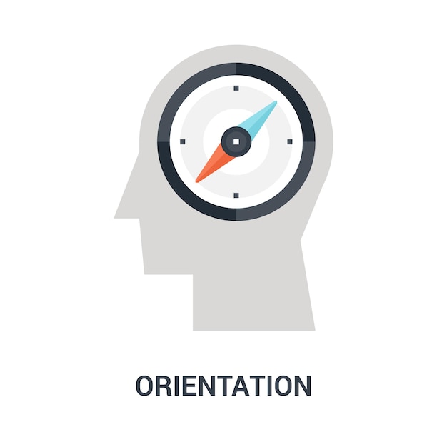 Orientation icon concept