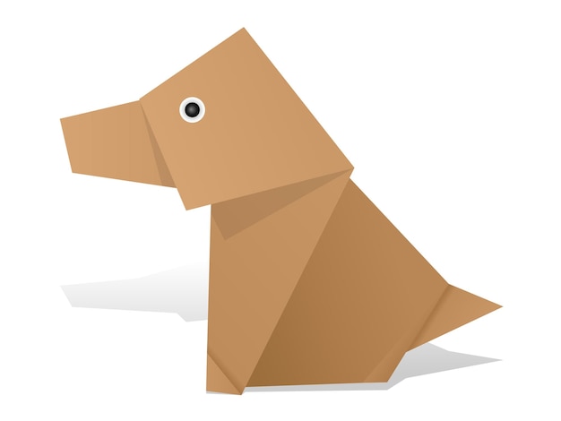 Origami dog