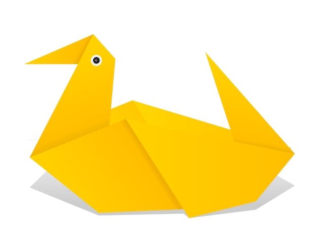 Origami Duck Stock Photo - Download Image Now - Origami, Bird