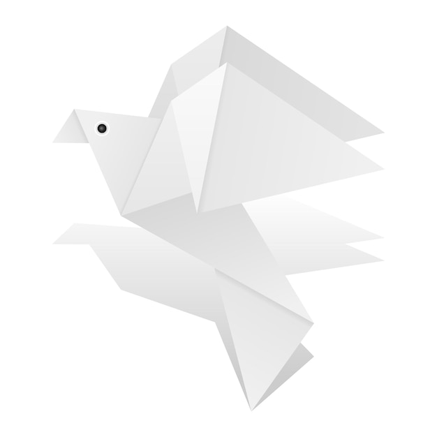 Vector origami duif