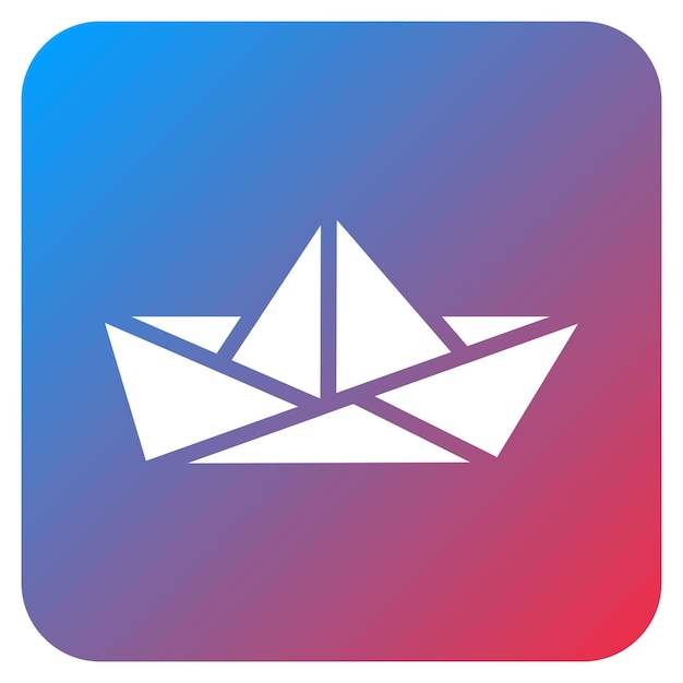 origami paper icon vector image can be used for crafting