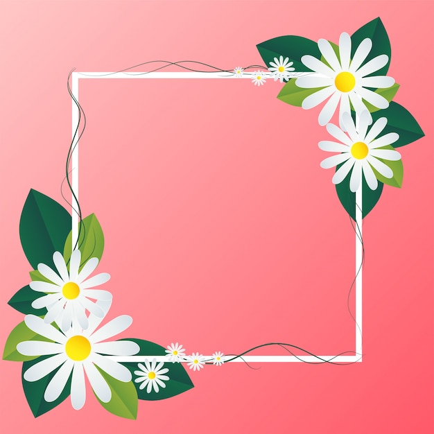 Origami papier bloemen en frame.