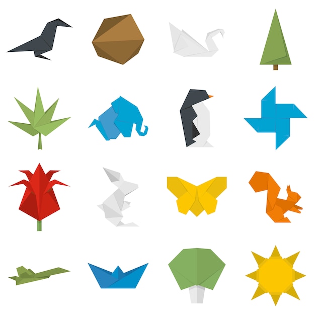 Origami pictogrammen instellen