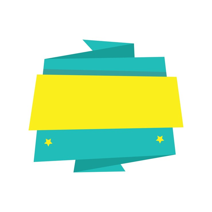 Vector origami sale banner label discount badge