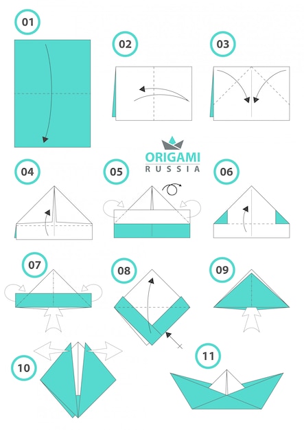 Origami ship