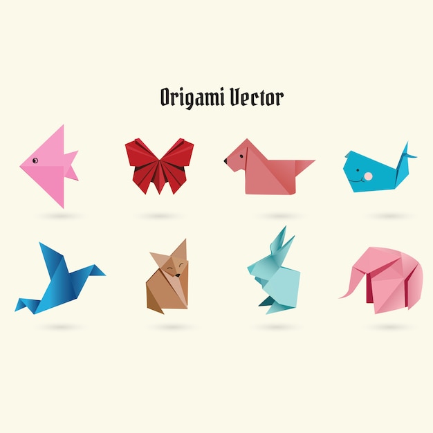 Vector origami vector