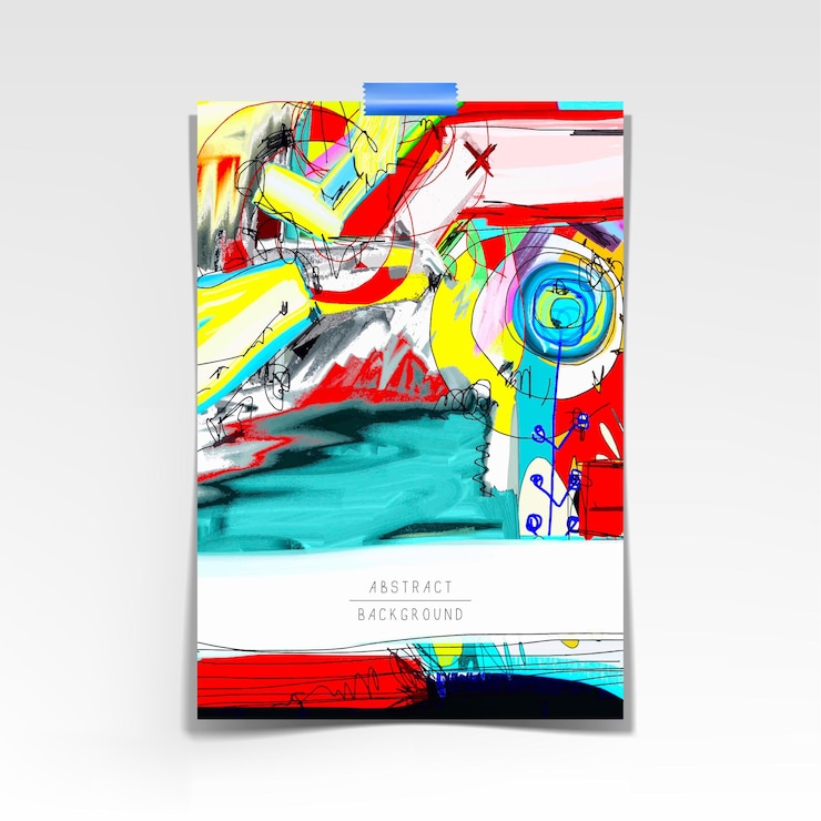 Vector original artistic abstract creative universal design you can use this artwork