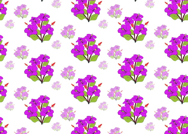 Original hand drawn seamless floral pattern floral background