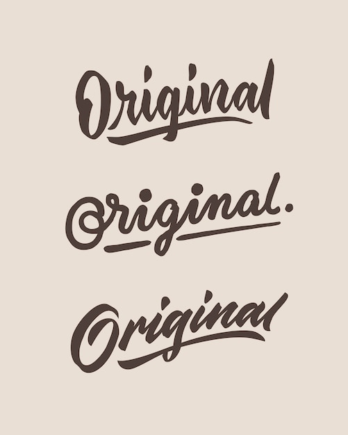 Lettering a mano originale