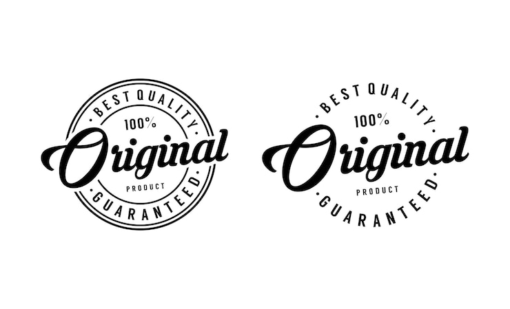 Vector original hand written lettering logo for label, badge. apparel fashion design