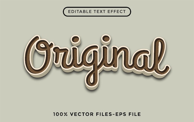 Original - illustrator editable text effect premium vector