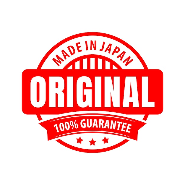 Вектор Оригинальный логотип made in japan. для этикеток продуктов вашего бизнеса. вектор штамп