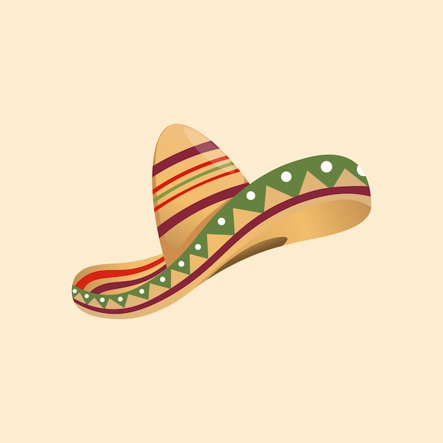 Vector original mexican sombrero hat