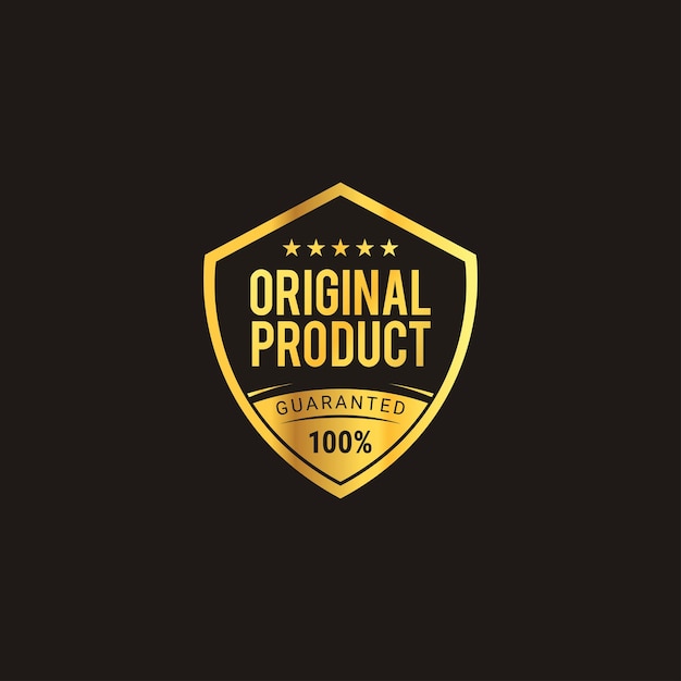 original product label gold luxury elegant business icon for product logo design