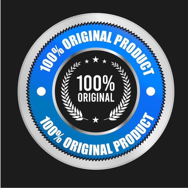 Original Products logo design and Original vector icon Trust badge design