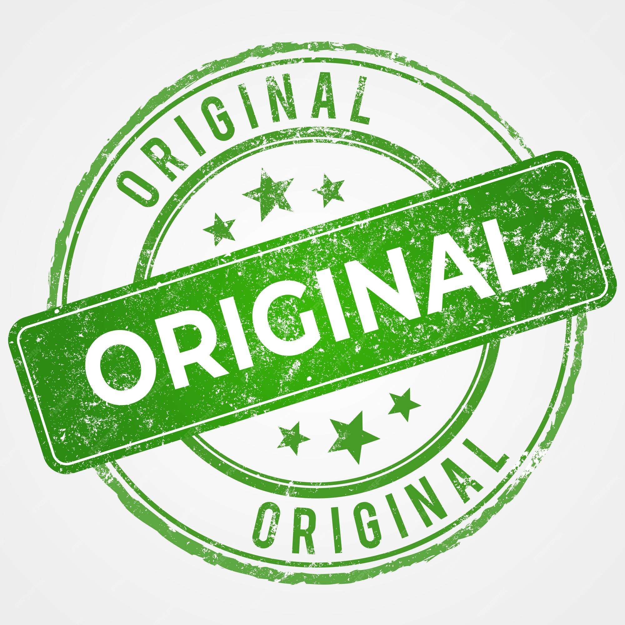 Premium Vector | Original Stamp in Green Shade with Grunge Look