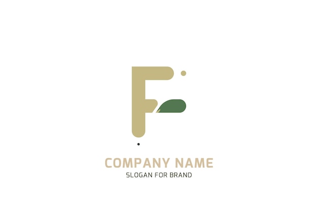 Original symbol f for logo letter in camouflage stylization for military and army theme for creative design template flat illustration eps10