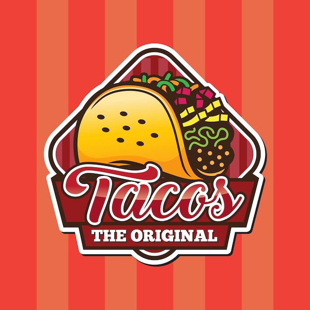 Origineel Taco Logo Vector Design