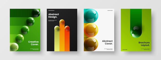 Originele boekje ontwerp vector concept bundel