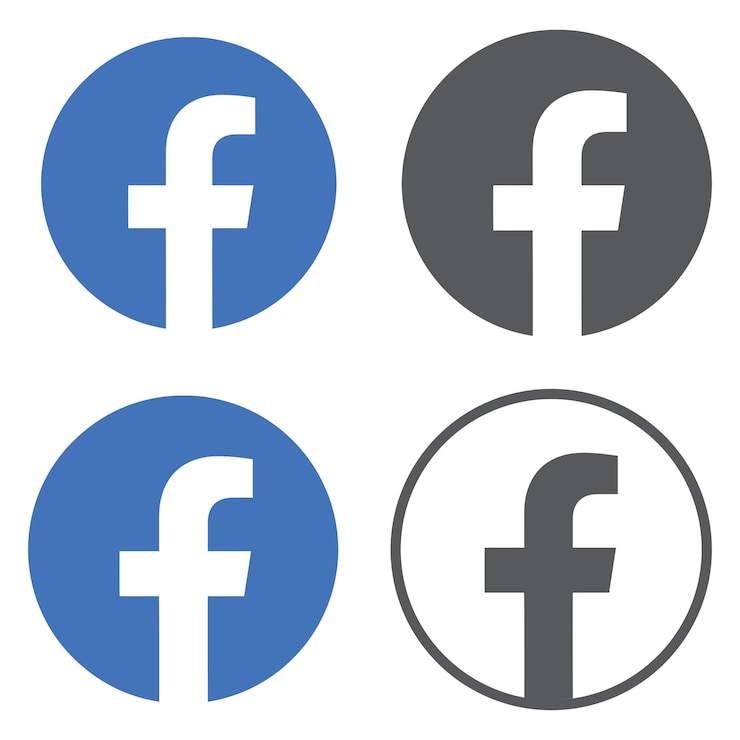 Vector originele en ronde social media-iconen of logos van sociale netwerken platte vector-iconen verzameling