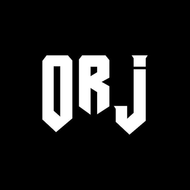 ORJ letter logo ontwerp voor technologiebedrijf ORJ logo ontwerp zwarte en witte kleurencombinatie ORJ logo ORJ vector ORJ ontwerp ORJ icoon ORJ alfabet ORJ typografie logo ontwerp