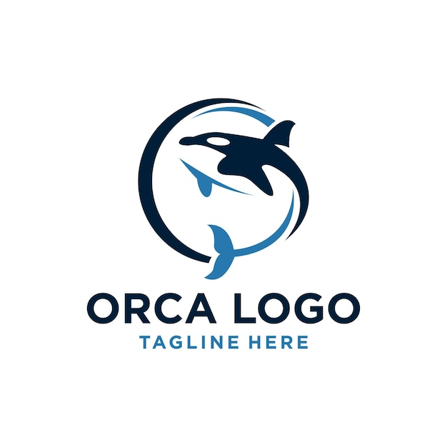 Orka Logo vectorillustratie op trendy ontwerp