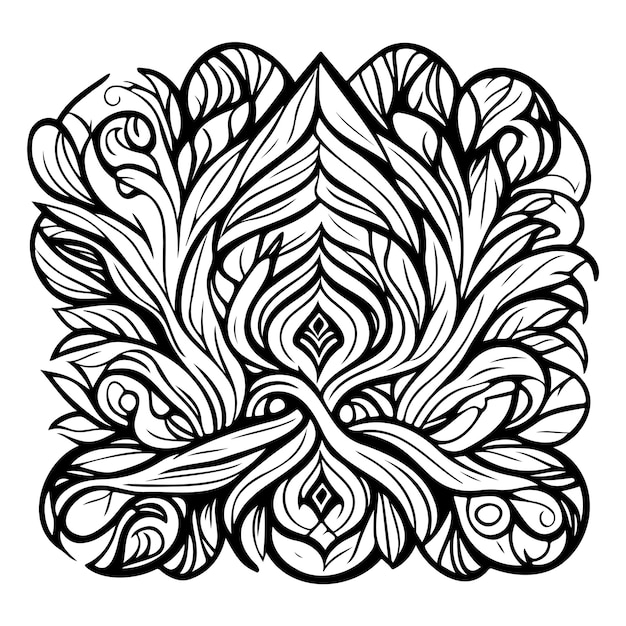 ornament batik royal design illustration hand draw logo symbol perfect