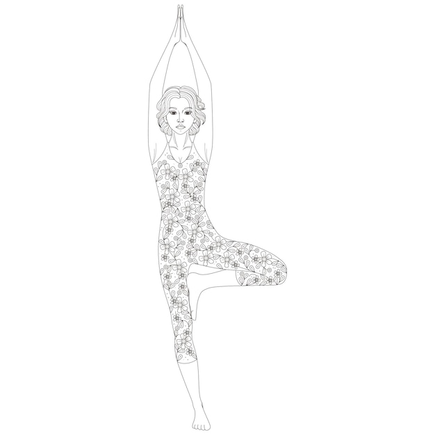 Vector ornament beautiful card with vector yoga geometric element handdrawn