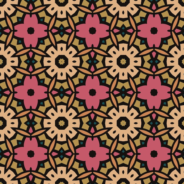 Ornament beautiful decorative seamless pattern background