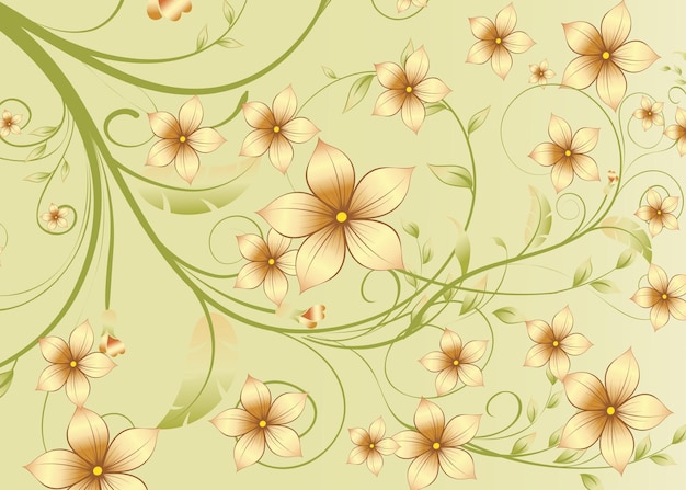 Ornament Bloemen Achtergrond Ontwerp Afbeelding Vector