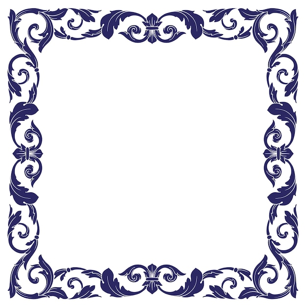 Vector ornament border frame