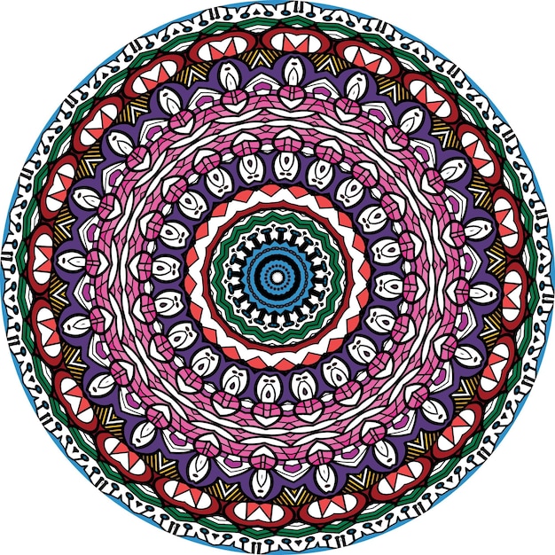 Ornament Color Card With Mandala. Geometric Circle Element Made In. Perfect Cards For Any  Design