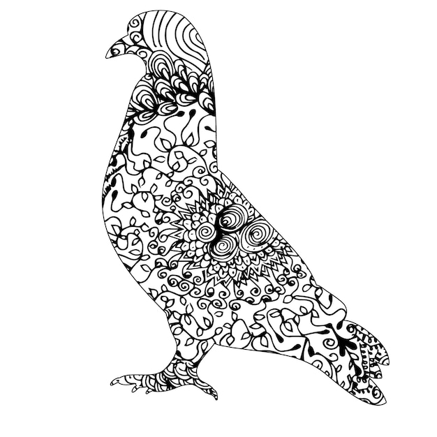 장식 비둘기 패턴