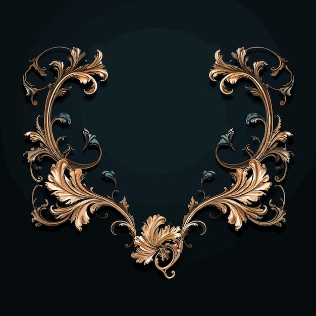 Vector ornament frame