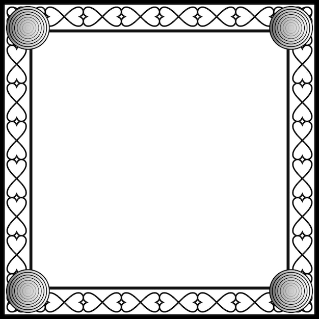 Ornament frames can be for wedding invitations, book covers or others