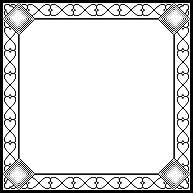 Ornament frames can be for wedding invitations, book covers or others