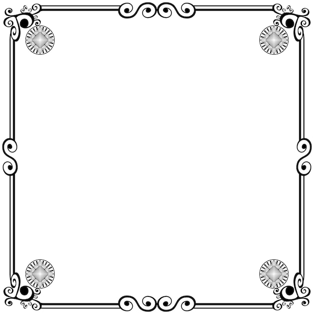 Ornament frames can be for wedding invitations, book covers or others