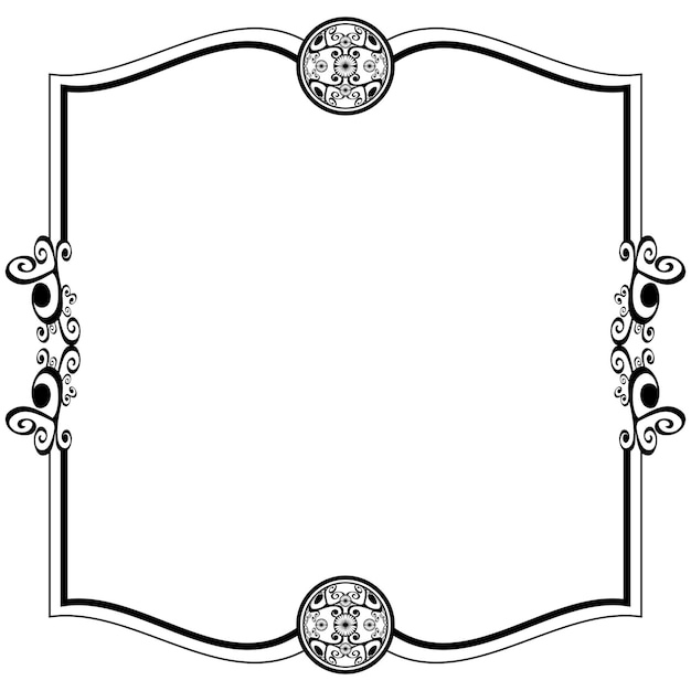 Vector ornament frames can be for wedding invitations, book covers or others