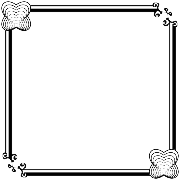 Ornament frames can be for wedding invitations, book covers or others