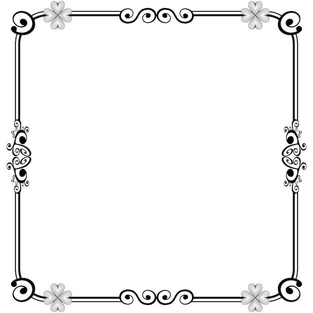 Vector ornament frames can be for wedding invitations, book covers or others