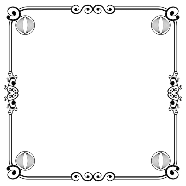 Ornament frames can be for wedding invitations, book covers or others