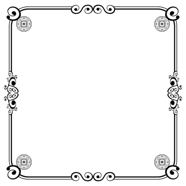 Ornament frames can be for wedding invitations, book covers or others