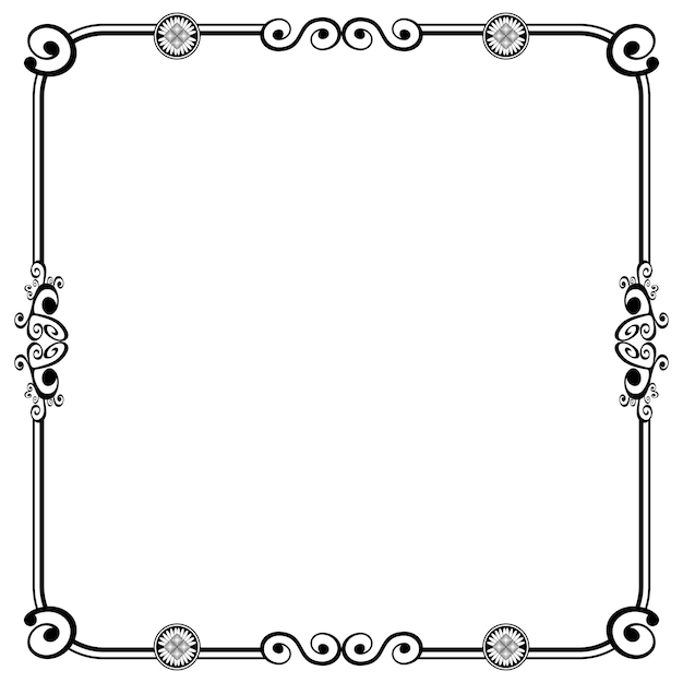 Ornament frames can be for wedding invitations, book covers or others