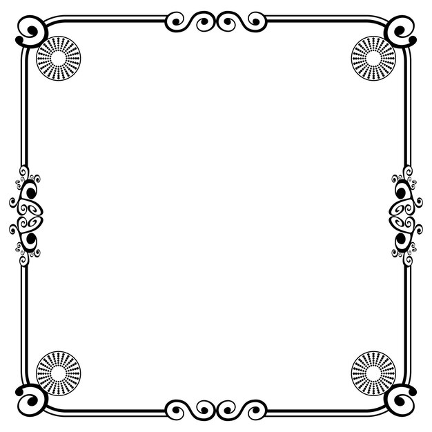 Ornament frames can be for wedding invitations, book covers or others