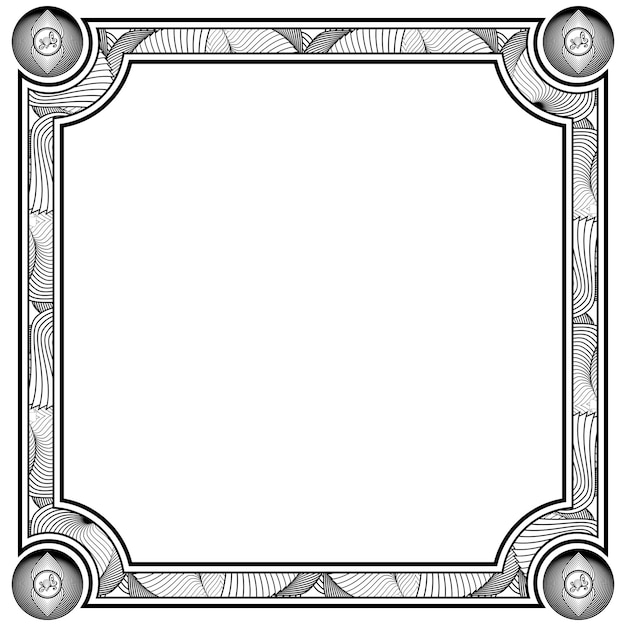 Ornament frames can be for wedding invitations, book covers or others